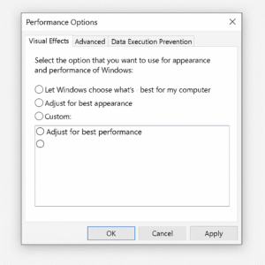 Speed Up Your PC Use “Adjust for Best Performance” in Windows